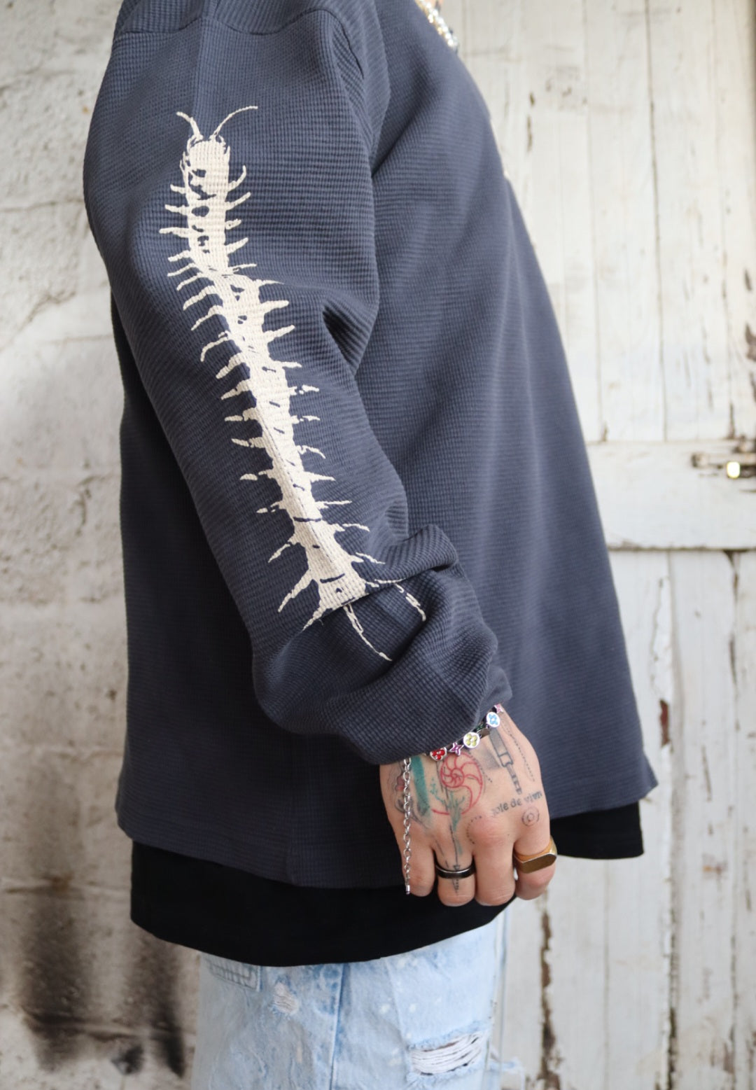 Myriapod Long Sleeve Thermal Crewneck