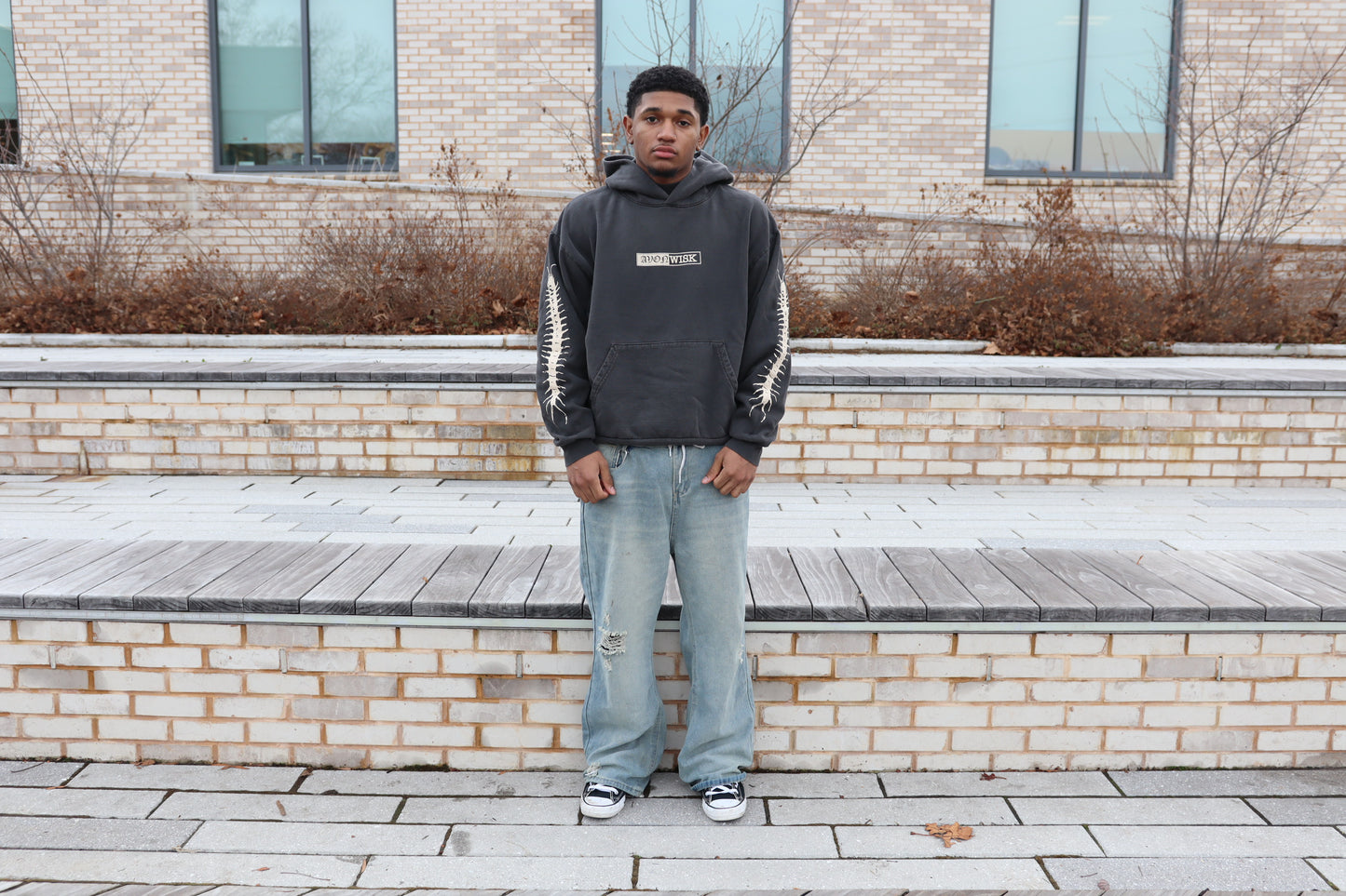 Myriapod Hooded Pullover Sweatshirt