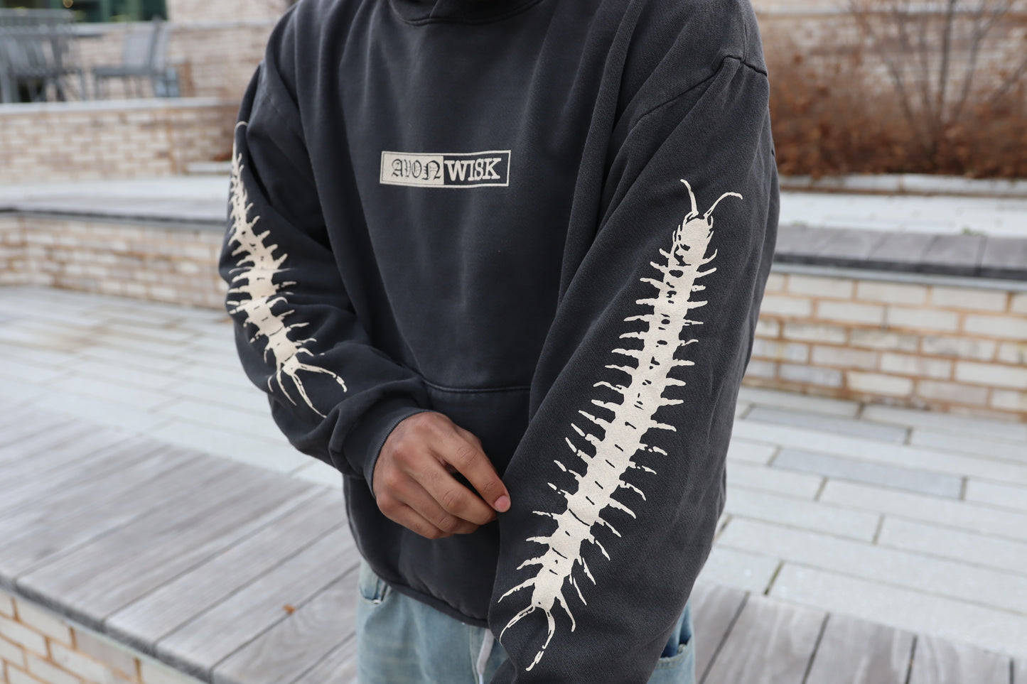 Myriapod Hooded Pullover Sweatshirt